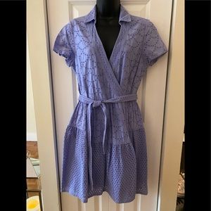 DVF Diane von Furstenberg Kayley Two Eyelet Wrap Dress